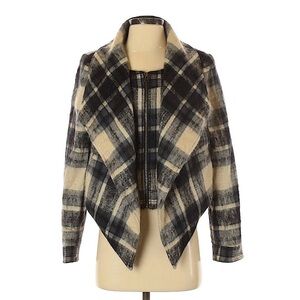 Seventy two changes plaid cropped wool jacket 2